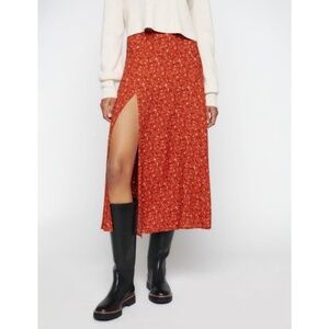 NEW Reformation Zoe Skirt Balsam 2
